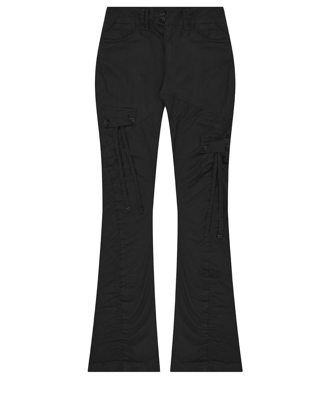 보헤미안서울 WASHED SHIRRING CARGO PANTS, BLAC 상품이미지1