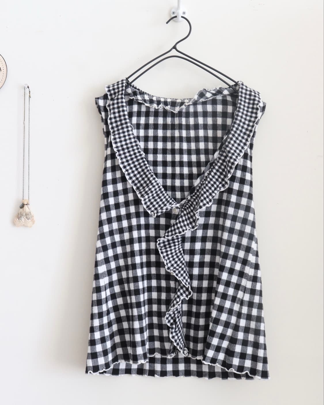 [Tsumori Chisato] Gingham Crinkle Blouse 상품이미지8