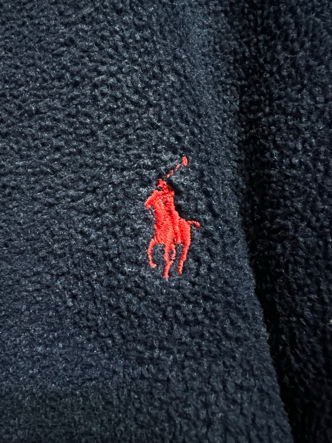 폴로 랄프로렌 네이비 플리스 집업 상품이미지3