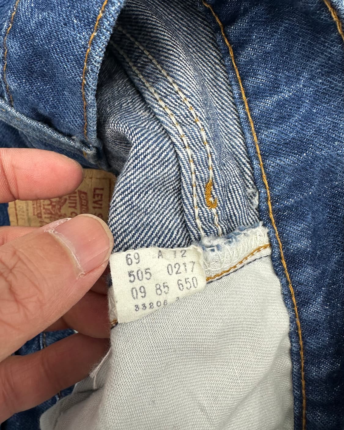 (허단38)80'S 리바이스 USA 505-0217-M1423 상품이미지7