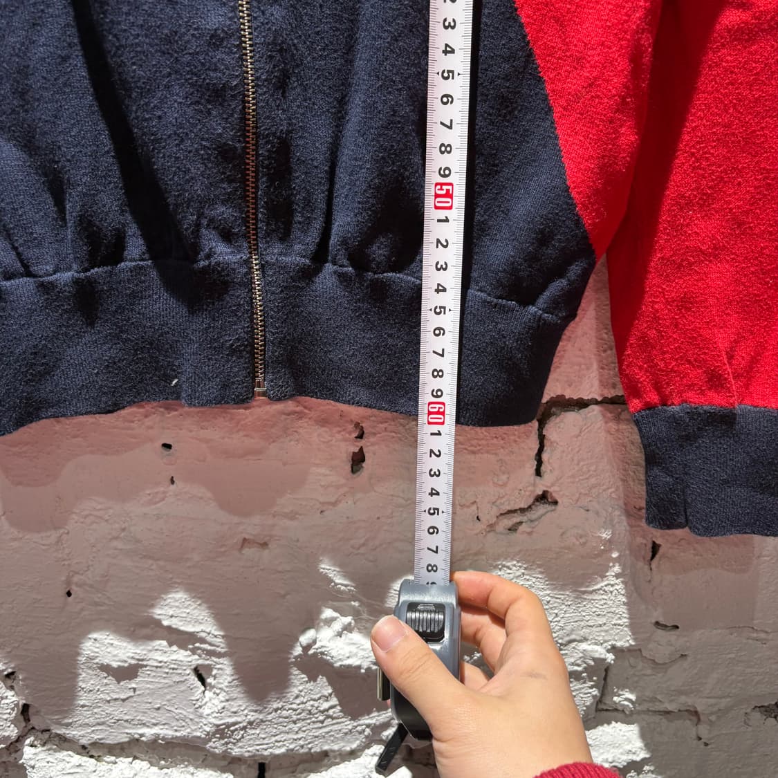 폴로 사선 포인트 니트집업 상품이미지8