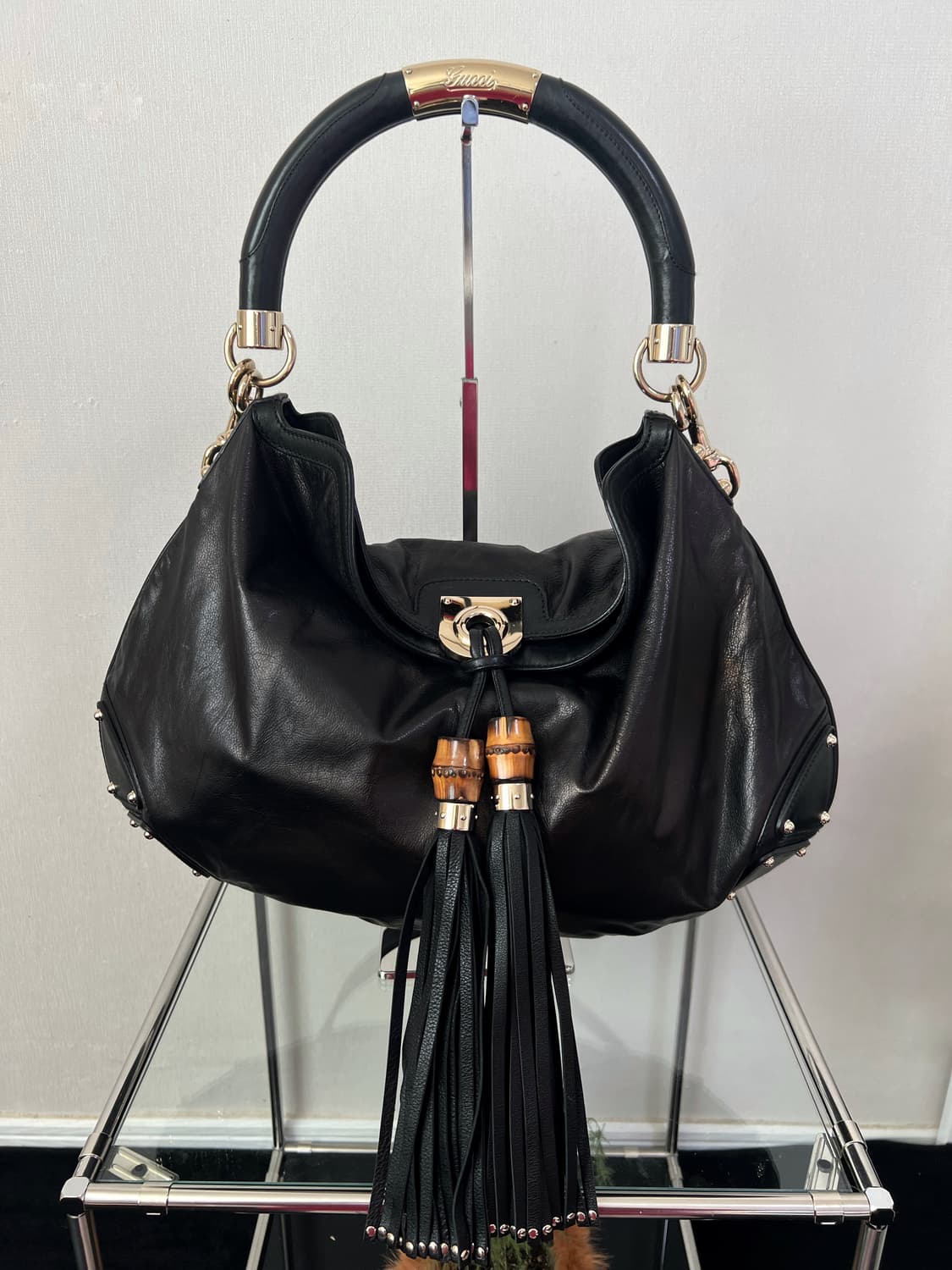 구찌 구찌시마 뱀부 인디 숄더백 상품이미지5