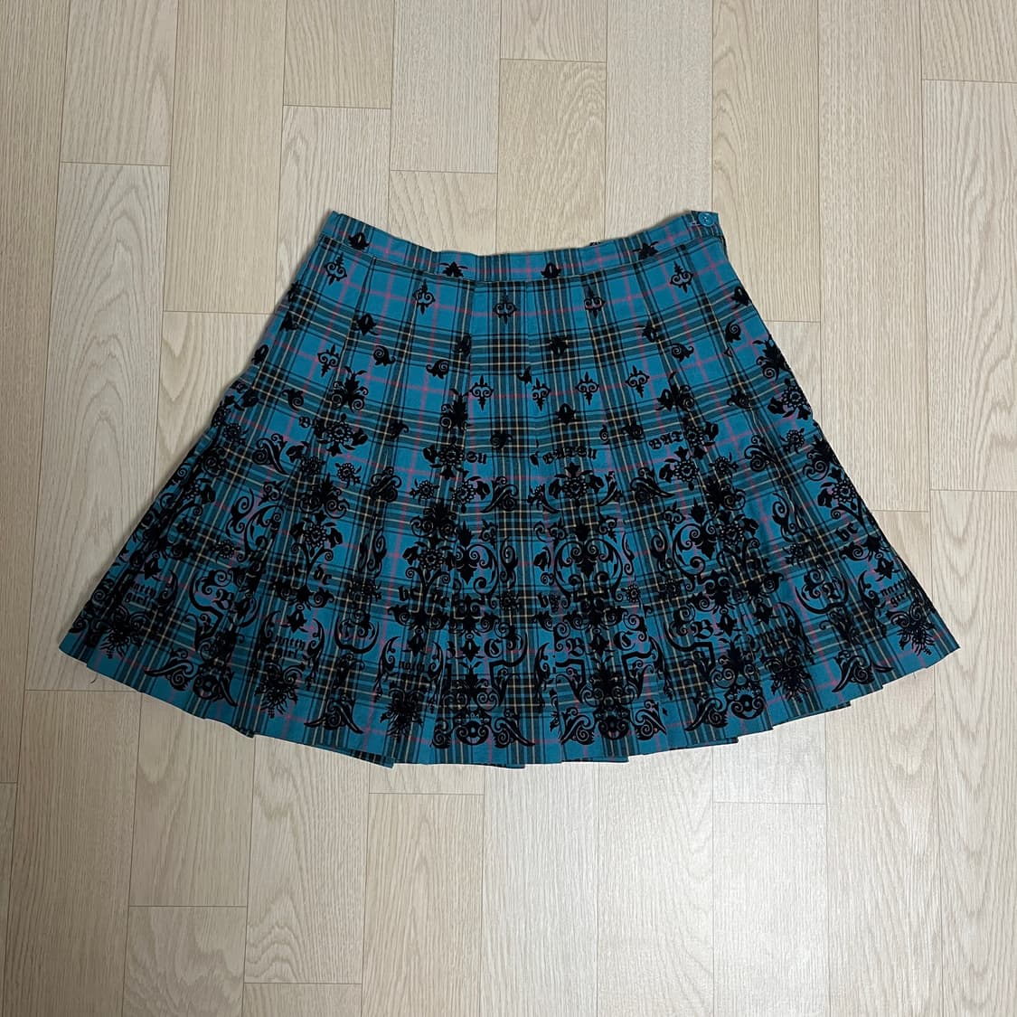 BA-TSU CLUB 체크 플리츠 스커트 코이세이오 오헤시오 y2k 상품이미지3