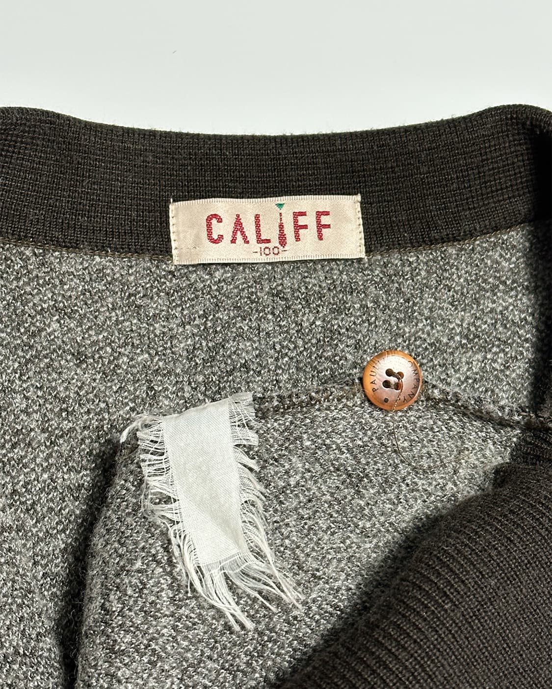 칼리프 빈지티 패턴 카라 니트 상품이미지3