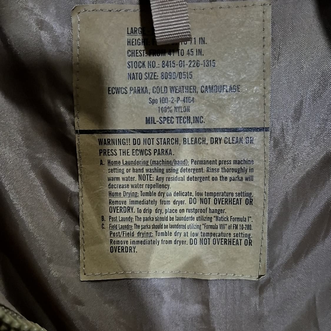 Mill-Spec Tech OCP 팩라이트 자켓 상품이미지4