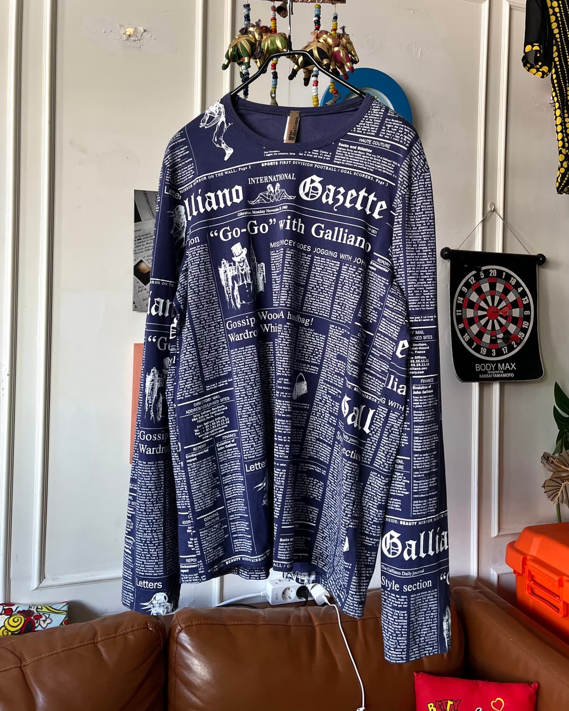 00s John Galliano Newspaper Long-Sleeve 상품이미지3