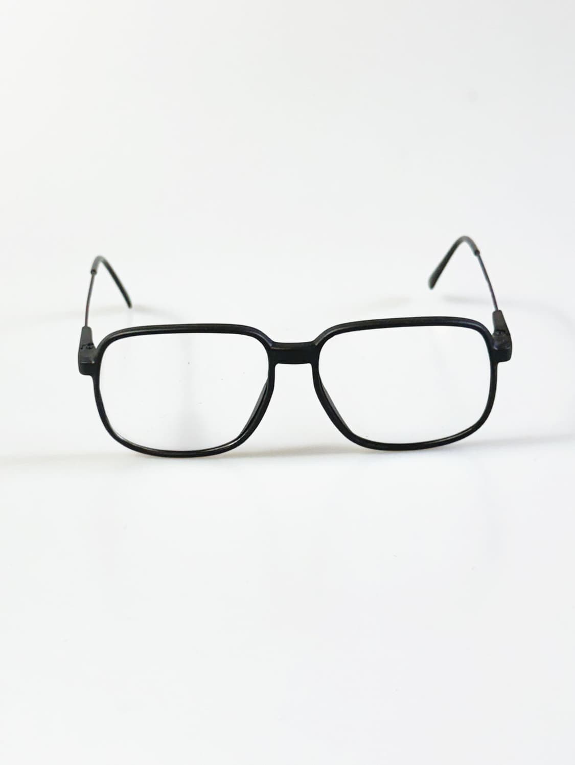 80s ALAN 블랙 뿔테 레트로 스퀘어 빈티지 안경 상품이미지3