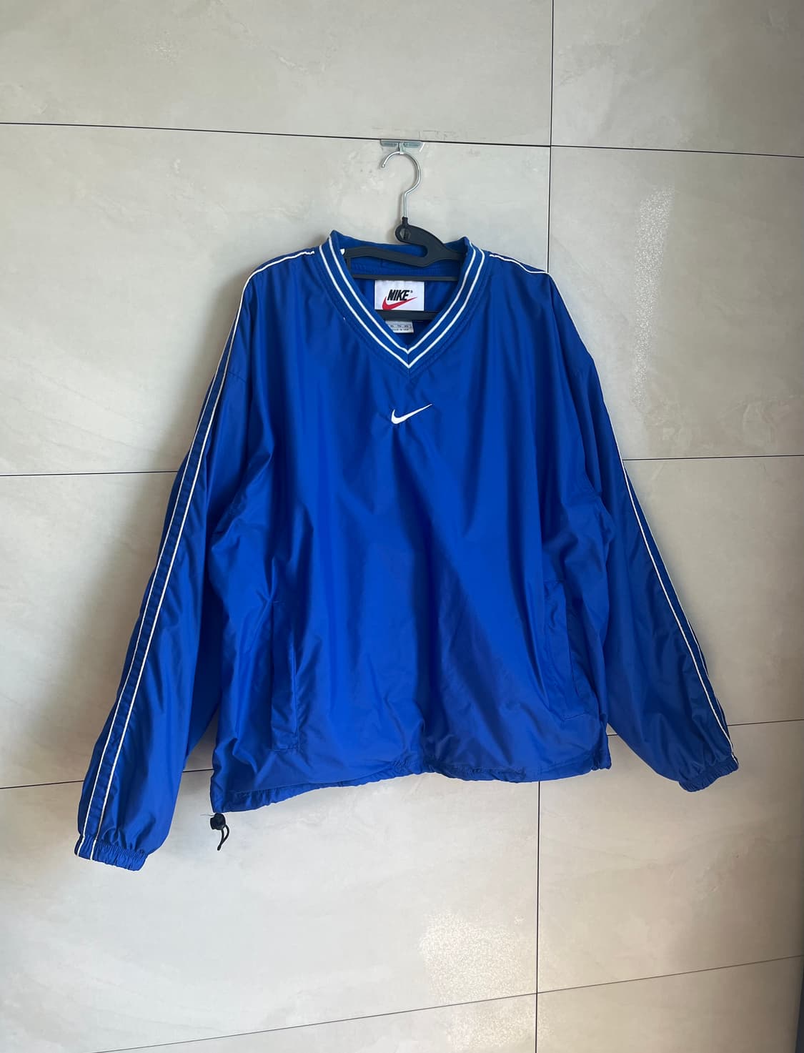 [XL] 00s 나이키 올드스쿨 스우시 바람막이 웝업 블루 상품이미지3