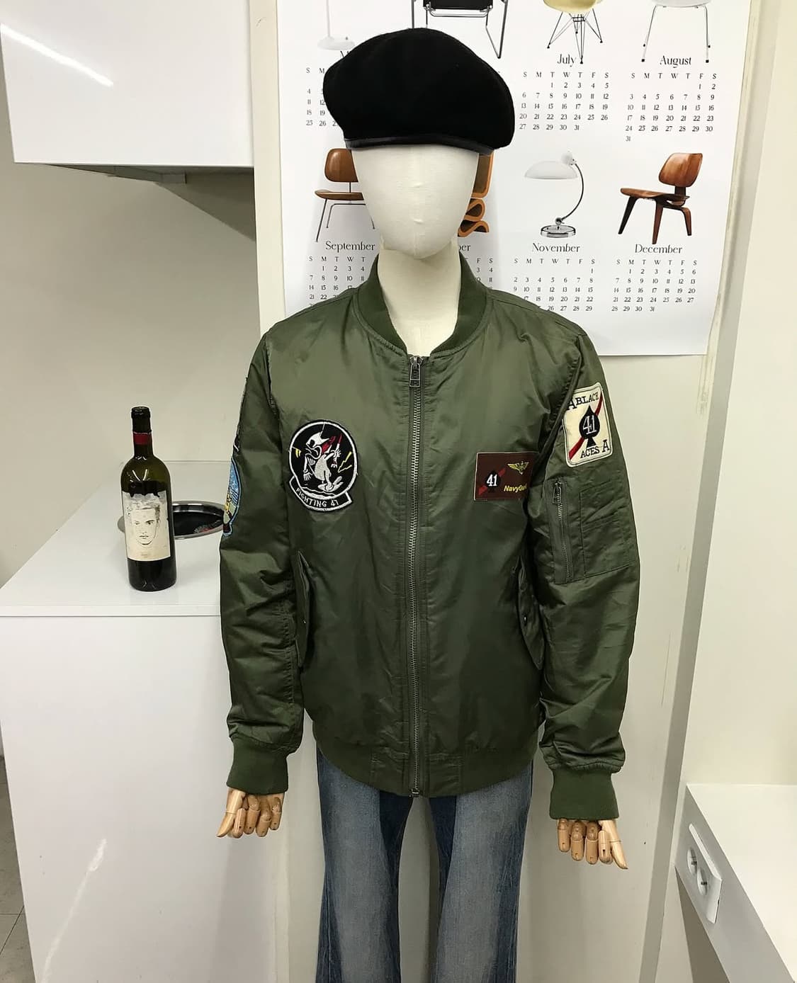 빈티지 패치 ma-1 봄버 자켓 상품이미지7