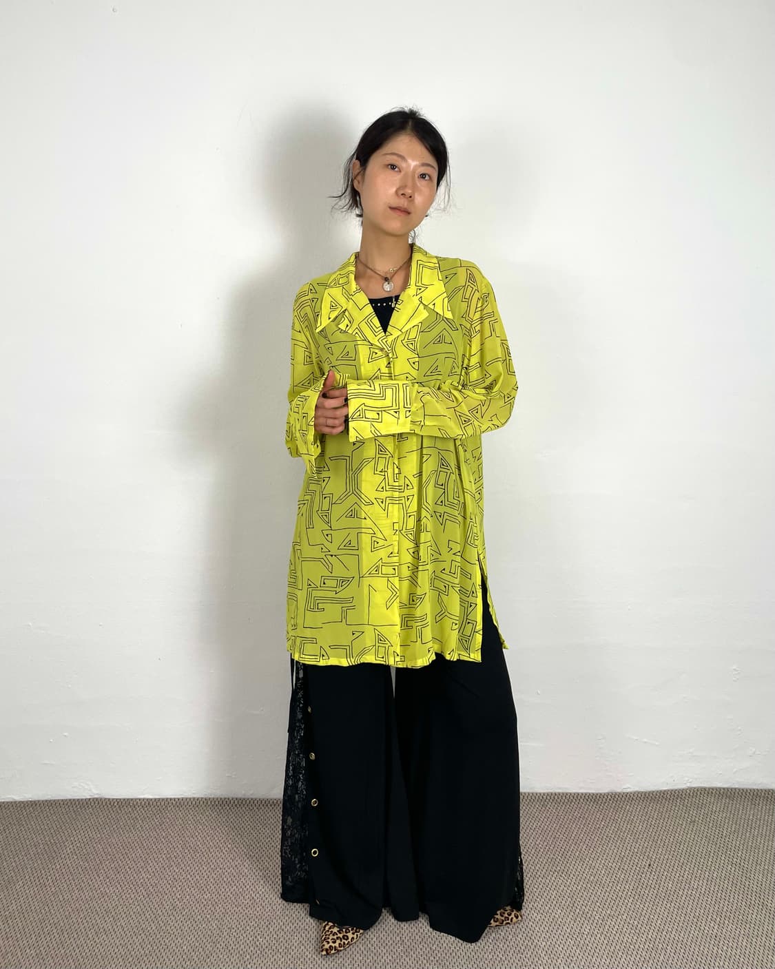 karl lagerfeld maze pattern shirt  상품이미지3