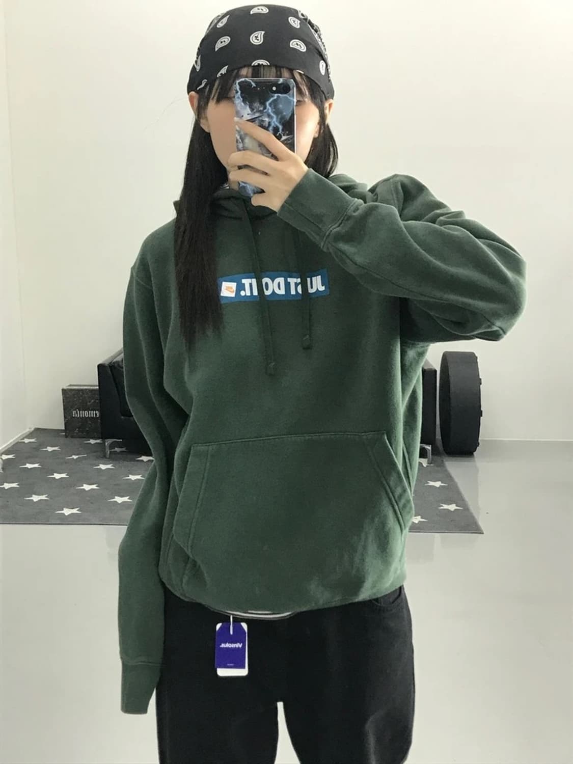나이키 카키 후드티 상품이미지2