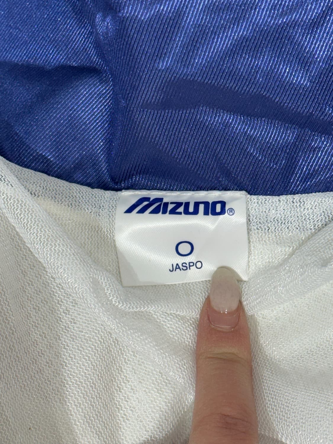 미즈노 화이트 오버핏 사이드 라인 바람막이 자켓 L 상품이미지7