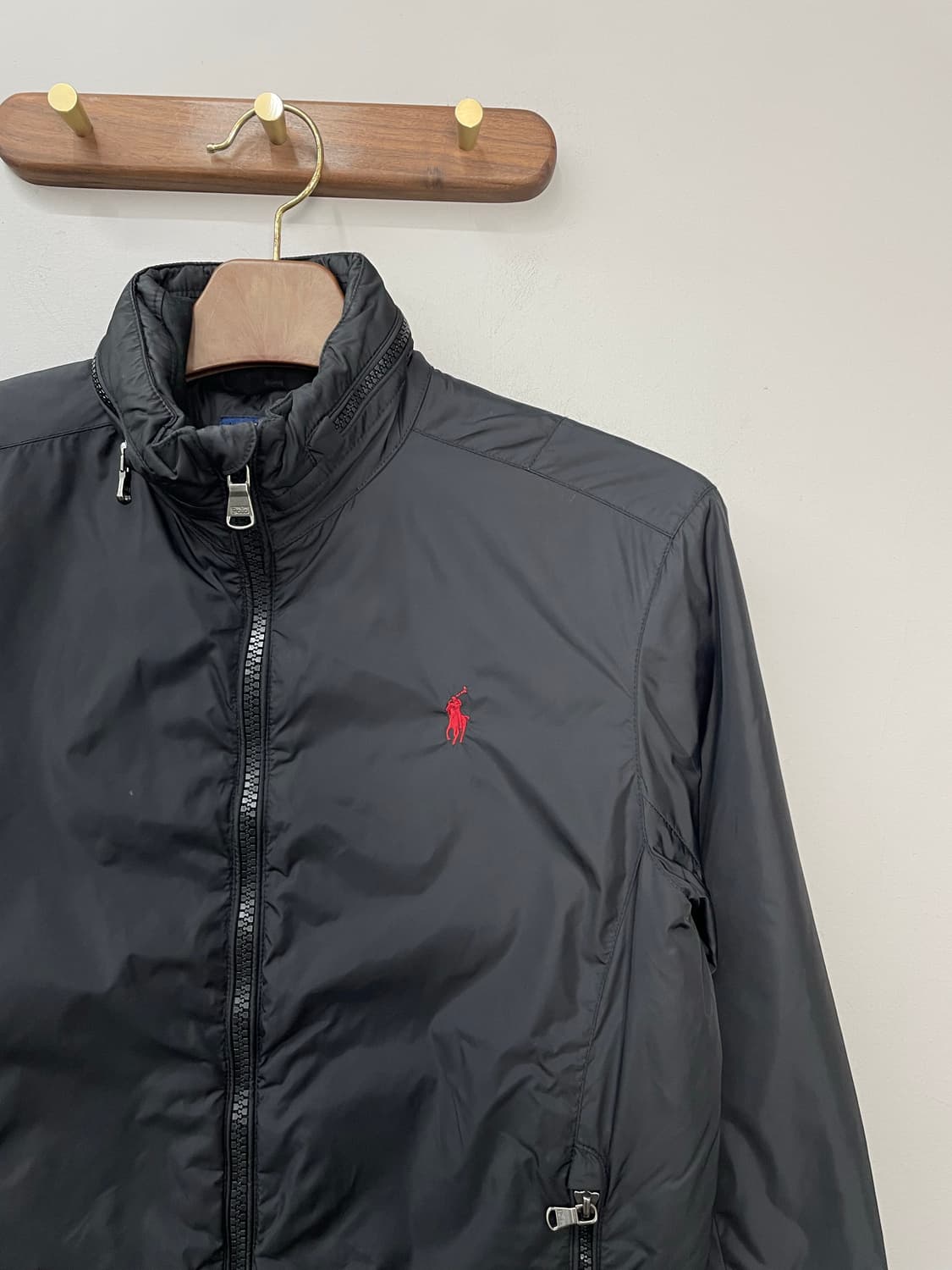 폴로 랄프로렌 블랙 나일론 바람막이 자켓 H1105 상품이미지3