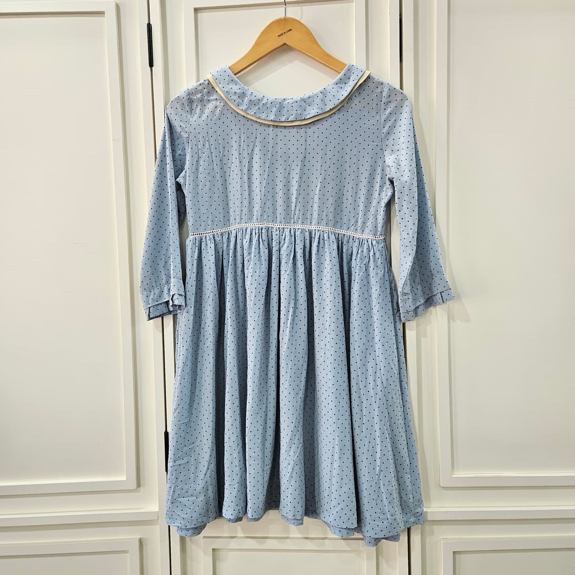 도트 세일러카라 원피스 상품이미지5