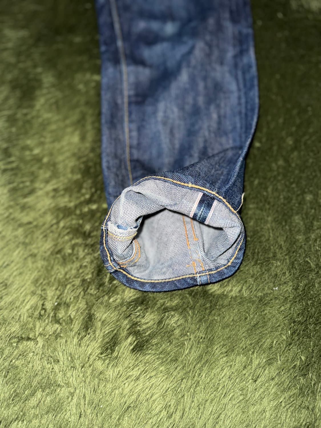 마스터피스 MADE IN JAPAN 버튼 플라이 셀비지 데님 팬츠 상품이미지7