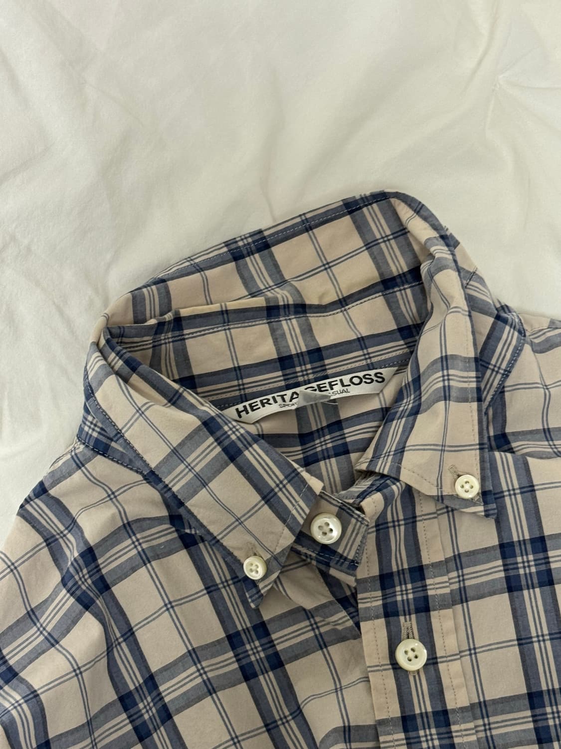헤리티지플로스 체크 셔츠 s 상품이미지5