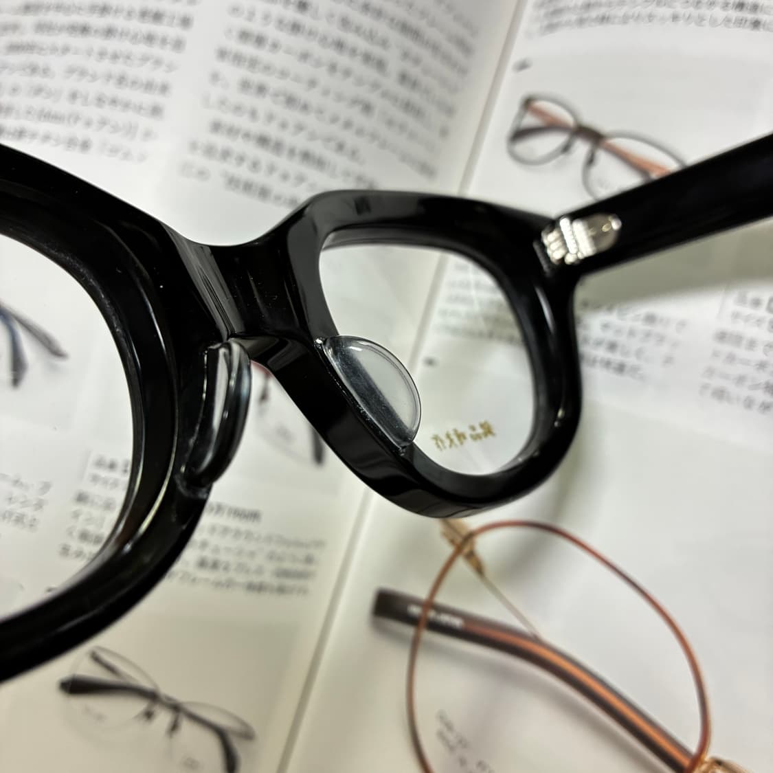 銘品晴夫作 메힌 하루오사쿠 셀룰로이드 블랙 뿔테 일본 안경 상품이미지8