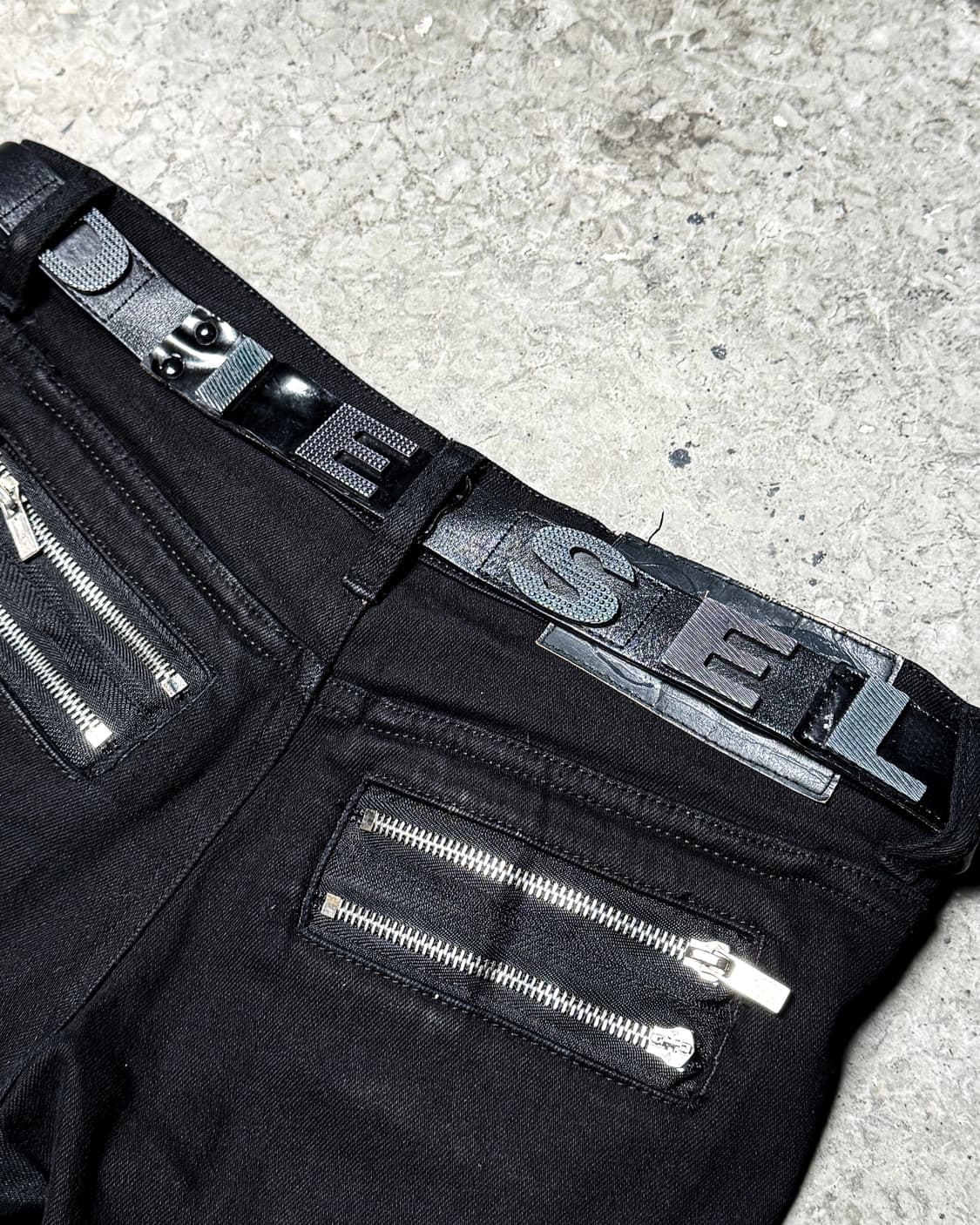 DIESEL – Logo Plate Leather Belt  상품이미지6