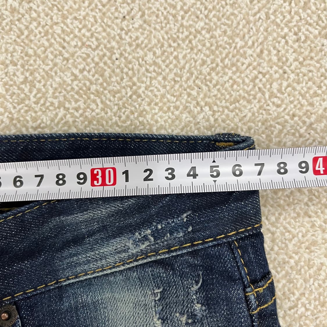 [40] 디스퀘어드2 워싱 페인팅 스케이터핏 데님 청바지 0120M1 상품이미지5