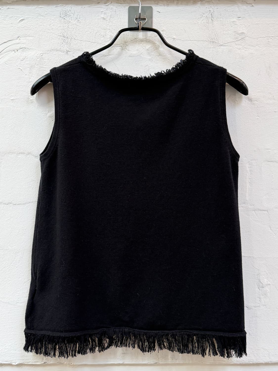 Essentiel Antwerp 프릴 디테일 슬리브리스 블랙 XS 상품이미지6