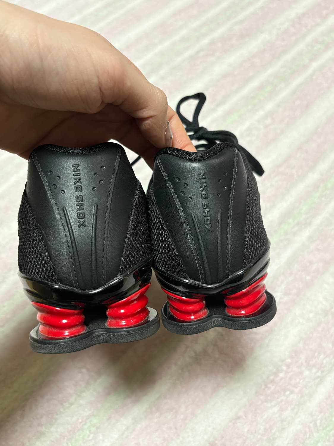 나이키 샥스 z 유니버시티 레드블랙 245 (실사 O) 상품이미지7