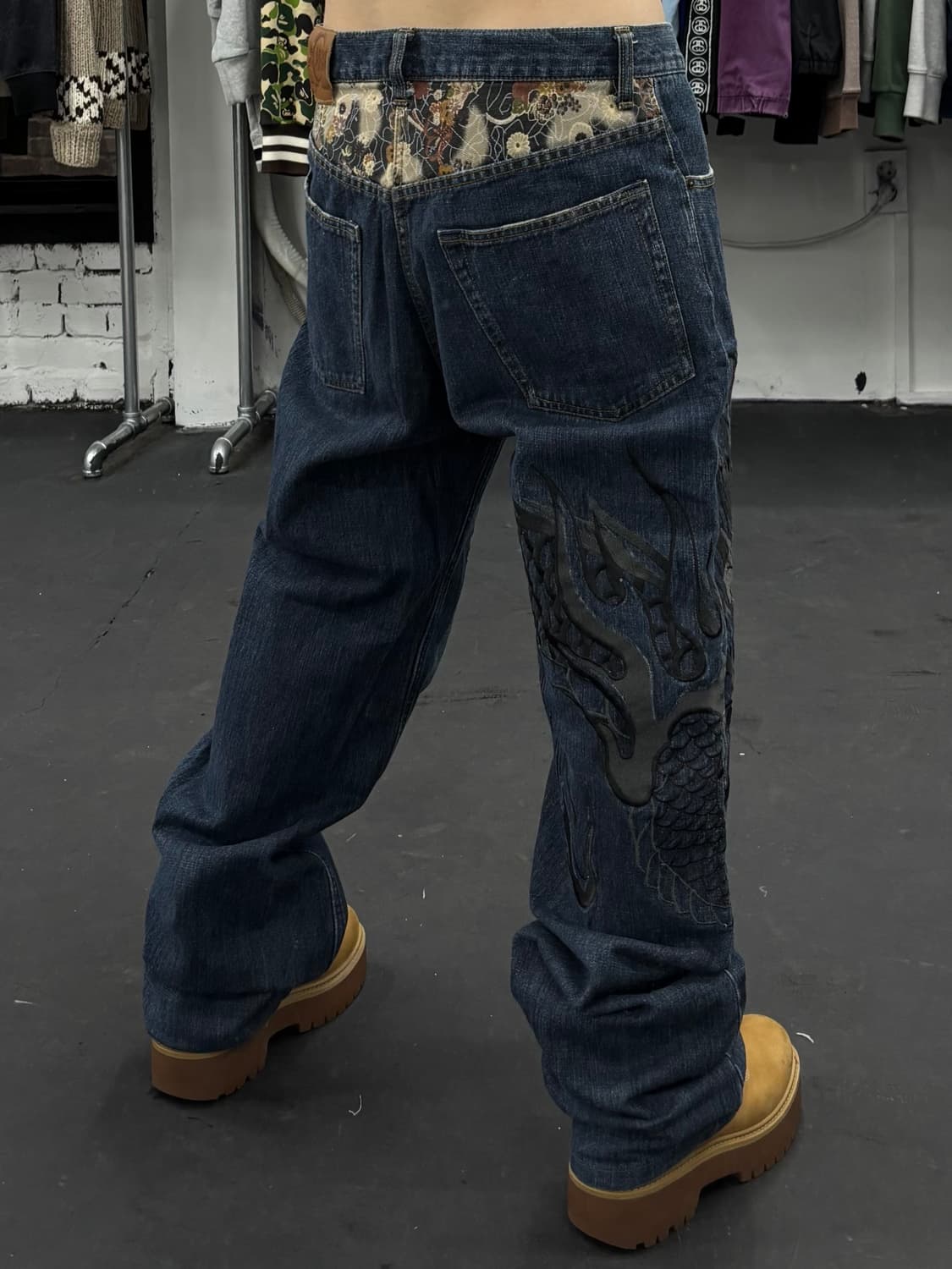 카라쿠리 타마시 오리엔탈 드래곤 데님팬츠 상품이미지6