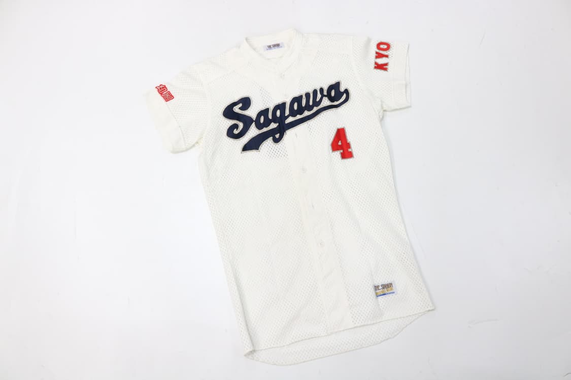 데상트 빈티지 Sagawa 야구 메쉬 저지 셔츠 (M-L) 상품이미지2