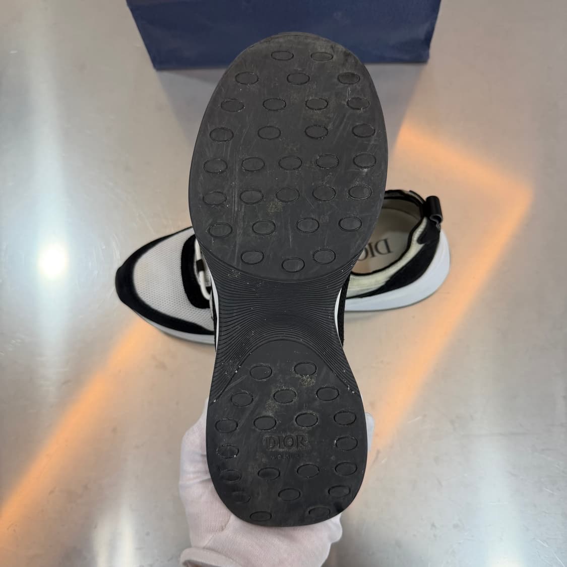 [리오브전포점] 디올 오블리크 B25 스웨이드 메쉬 러너 스니커즈 7.5 상품이미지3