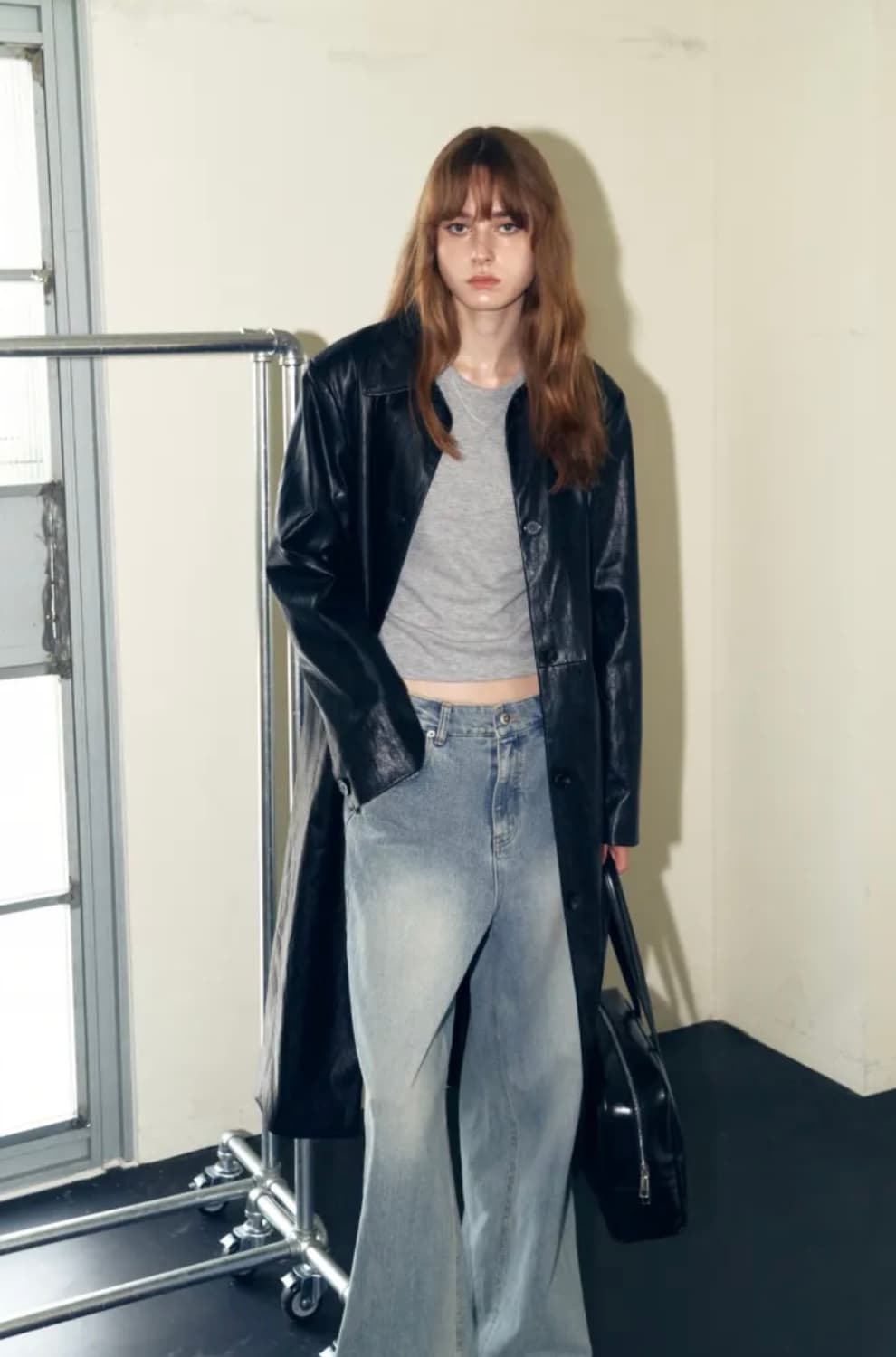 WMM 롱 레더 자켓 상품이미지1