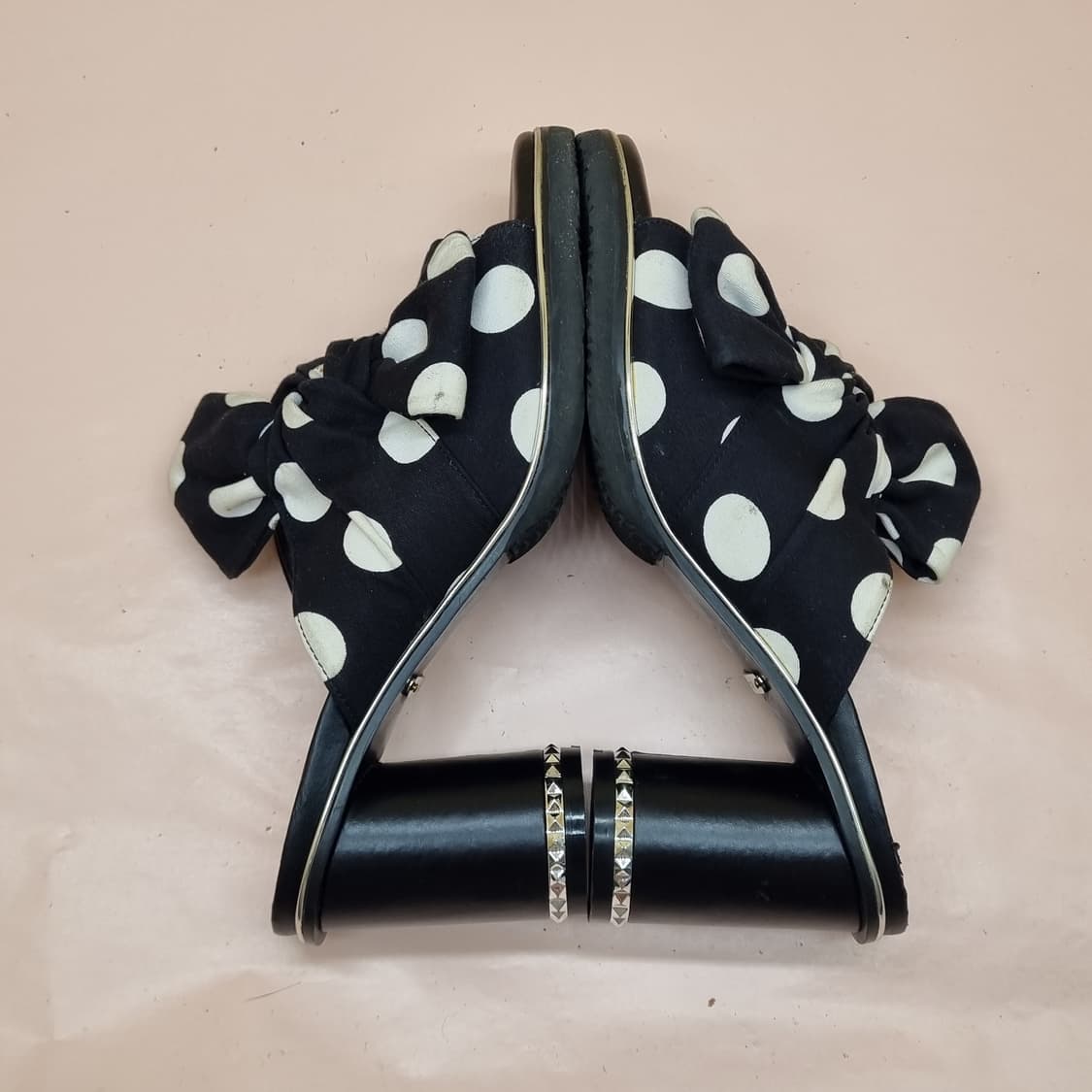 에고이스트 리본 힐 샌들 240 굽8.5 상품이미지5