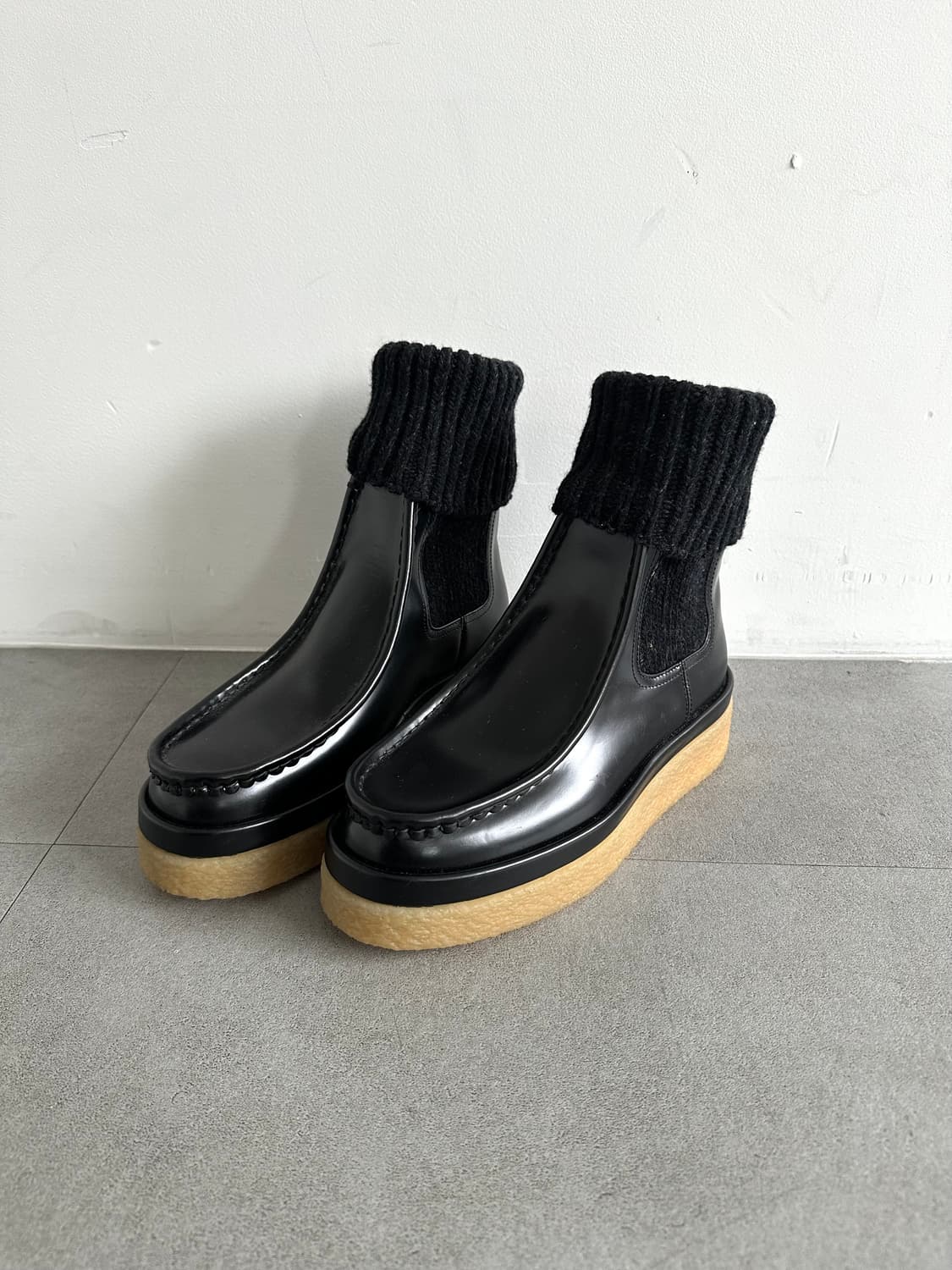 끌로에 제이미 니트 레이어드 하이부츠 상품이미지4