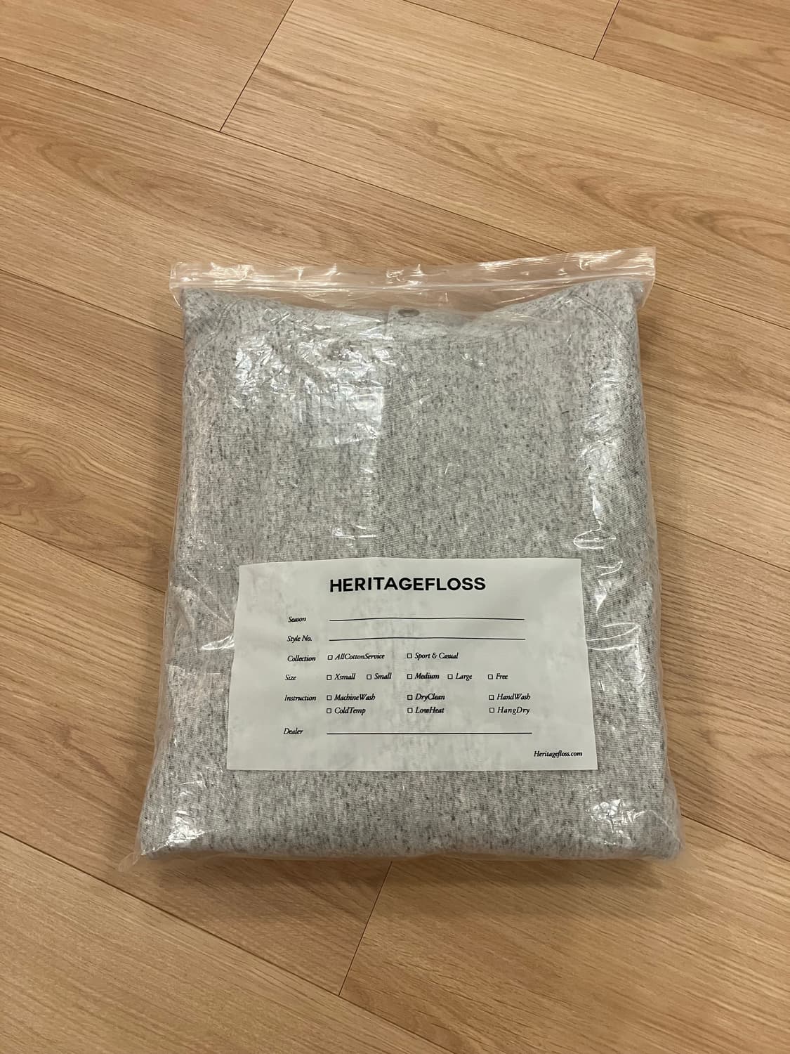 헤리티지플로스 221 빈티지워시드 후디 그레이 M 상품이미지6