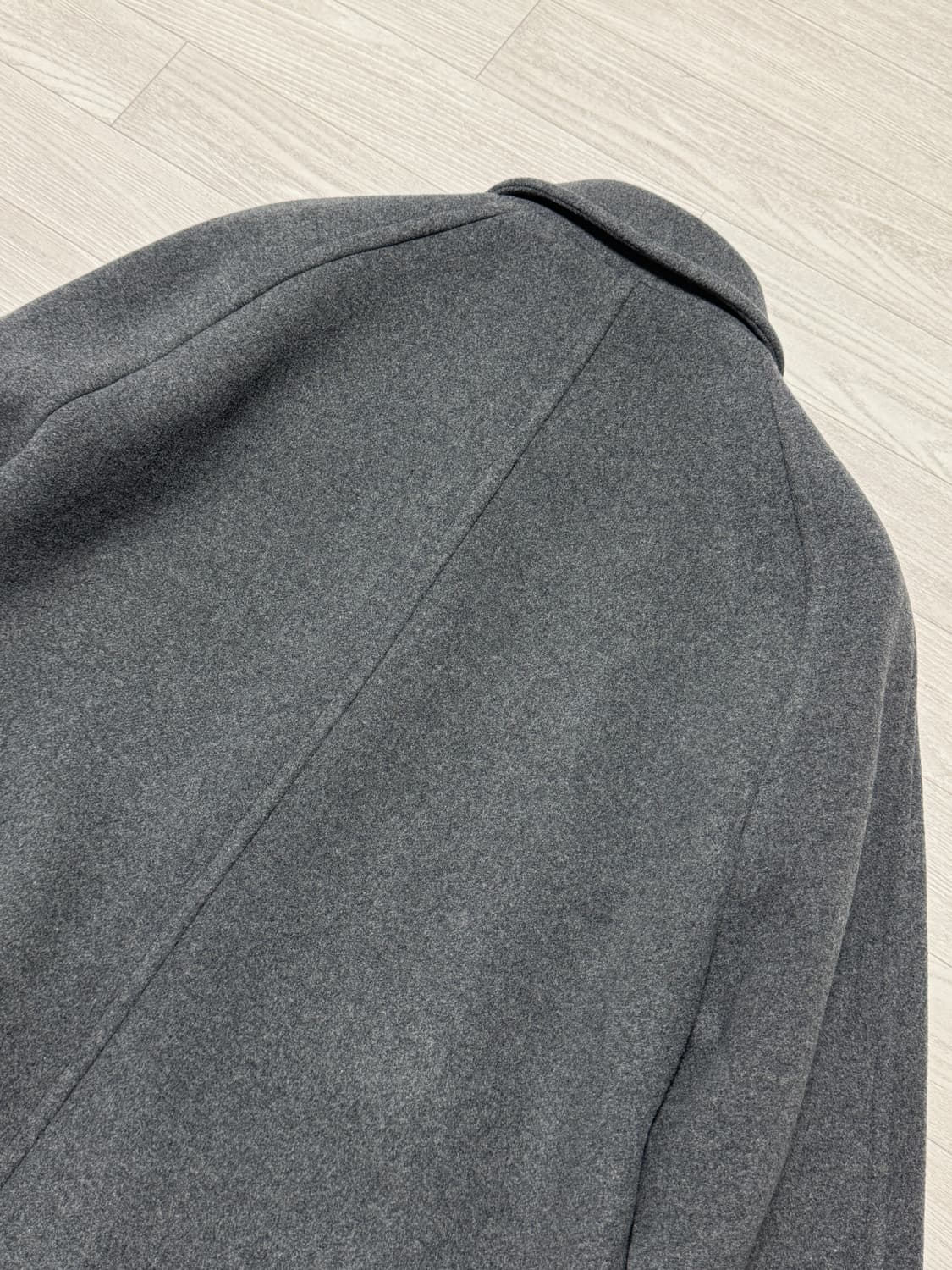 무신사 스탠다드 캐시미어 블렌드 오버사이즈 발마칸 코트 미디엄 그레이 M 상품이미지8