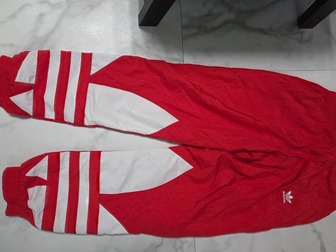 Adidas Originals 빅 트레포일 나일론 조거팬츠 L / 레드 상품이미지2