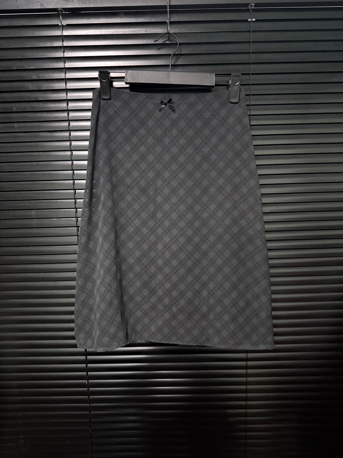 DIVIV 체크 꽃 플라워 블랙 차콜 쉬폰 메쉬 밴딩 플리츠 치마 스커 상품이미지1