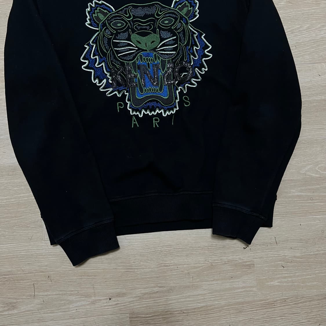 겐조 파리 타이거 자수 빅로고 맨투맨 크루넥 티셔츠 [블랙] L/100 상품이미지3