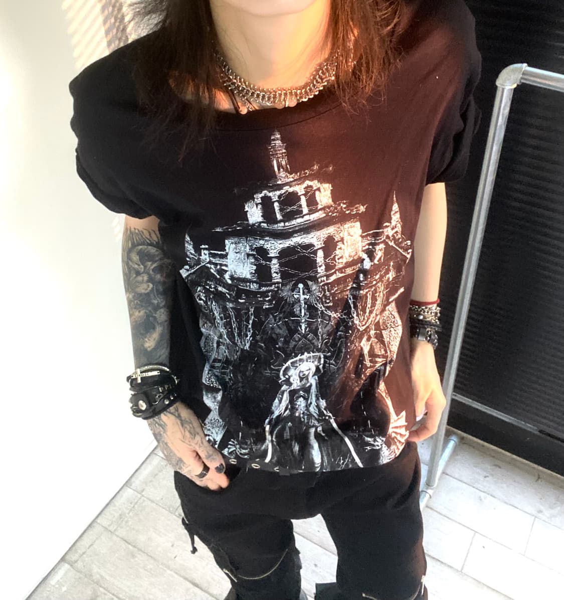 widow punk gothic 1/2 shirts 상품이미지4