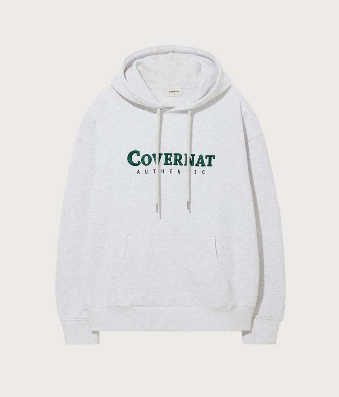 [새상품] M) 커버낫 남녀공용 어센틱 로고 후디 헤더 그레이 상품이미지1
