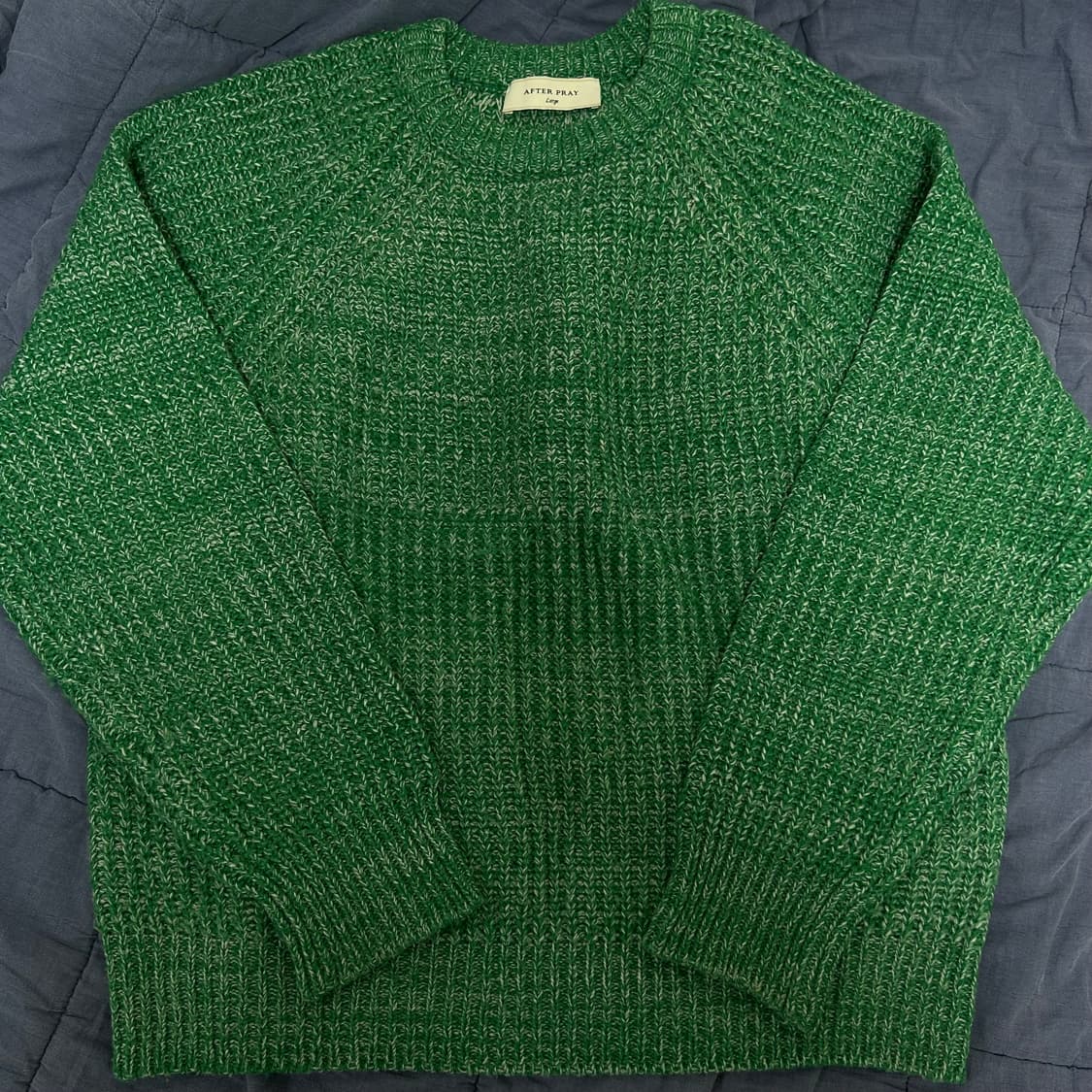 (L) 애프터프레이 인타르시아 니트 포레스트 그린 상품이미지2