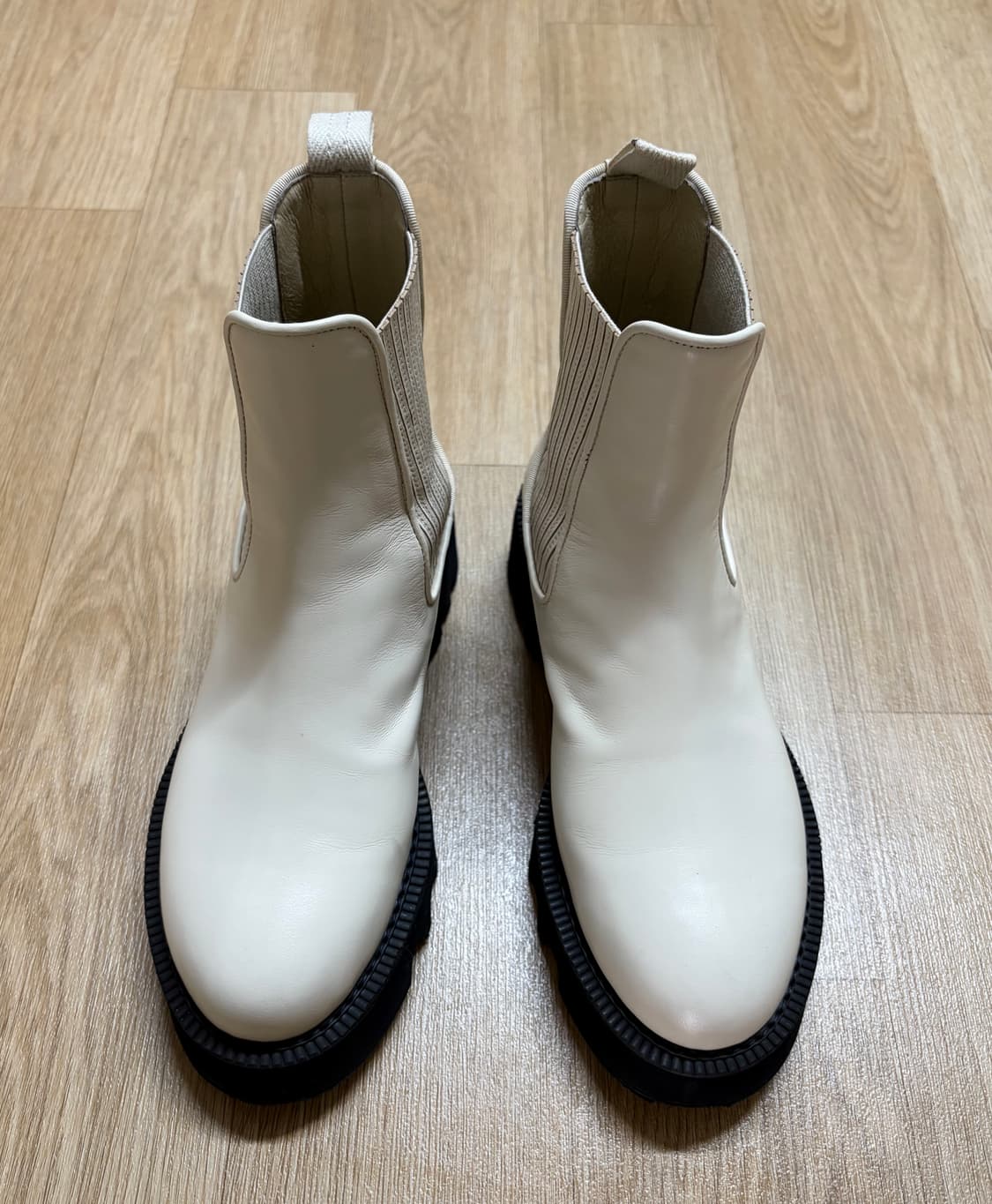 [235] 시스템 레이어드 밴드 레더 부츠 상품이미지1