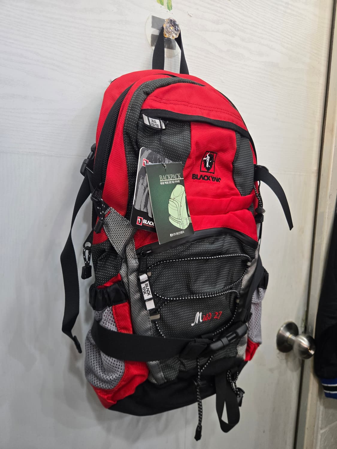 사이즈27L,택있는 새상품)) BLACK YAK 블랙야크 등산 백팩 가방 상품이미지2