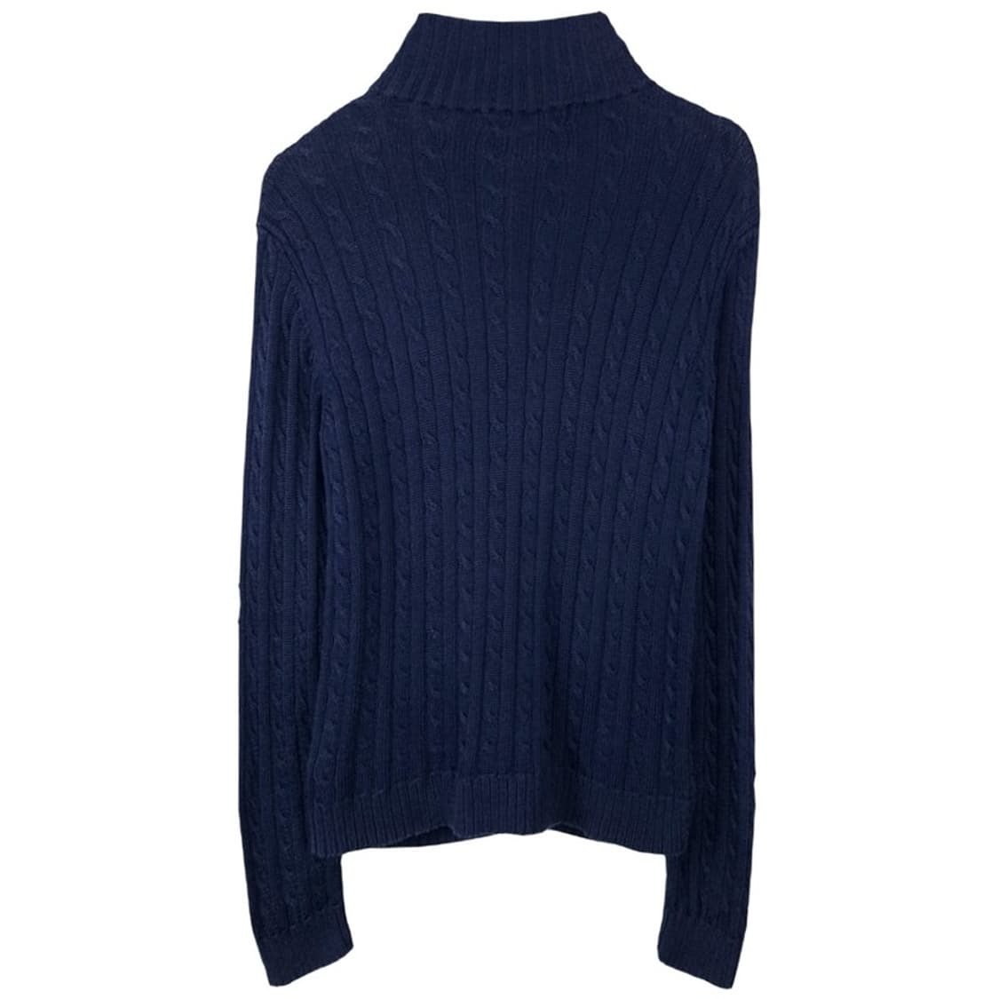 [폴로 랄프로렌] 로고 자수 니트 집업 가디건 네이비 M20131 상품이미지3