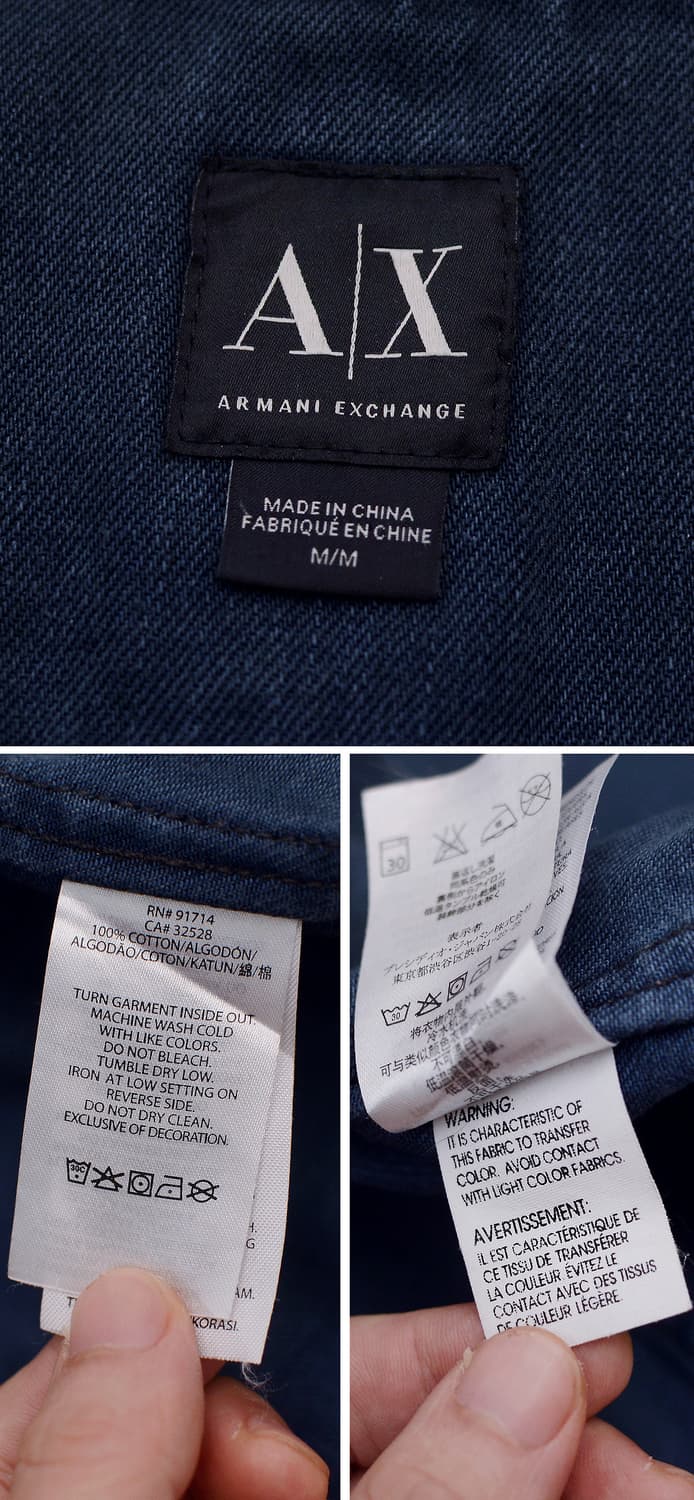 아르마니 (ARMANI) 밀리터리 와펜 데님 바이커 조끼 (M/100)ㅠ 상품이미지9