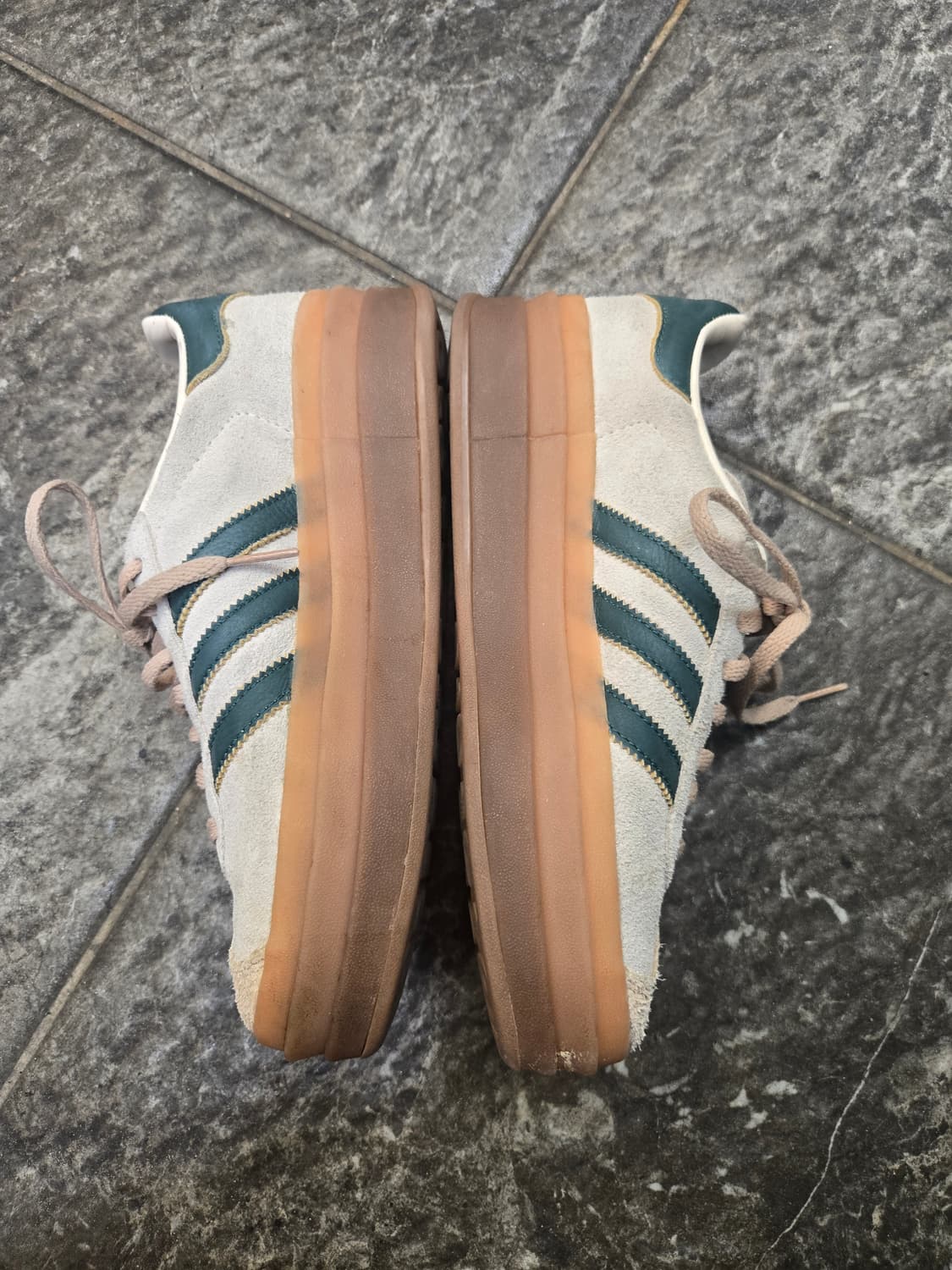 아디다스 스웨이드!가젤 볼드크림  그린 / 베이지 상품이미지2