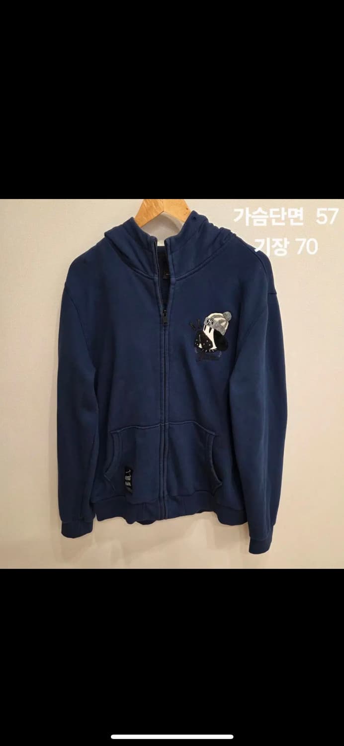 뉴욕양키즈 캐릭터 후드집업 네이비 105 상품이미지1