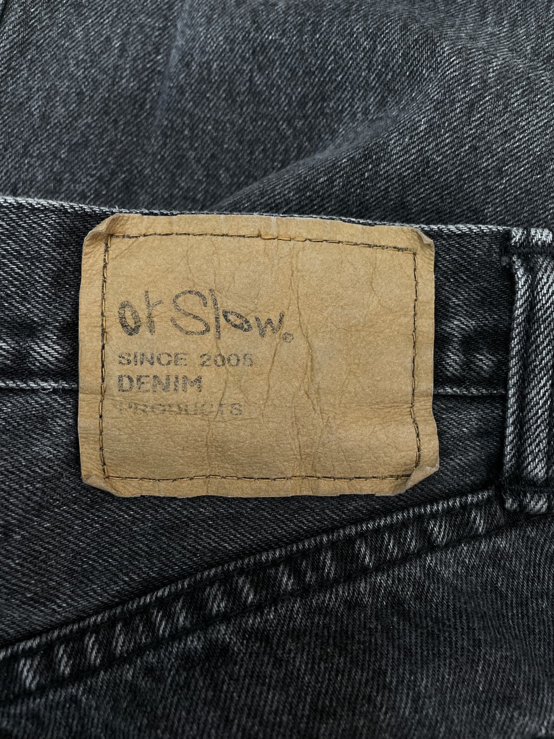 오어슬로우(orSlow) 107 아이비 핏 블랙 데님 상품이미지8