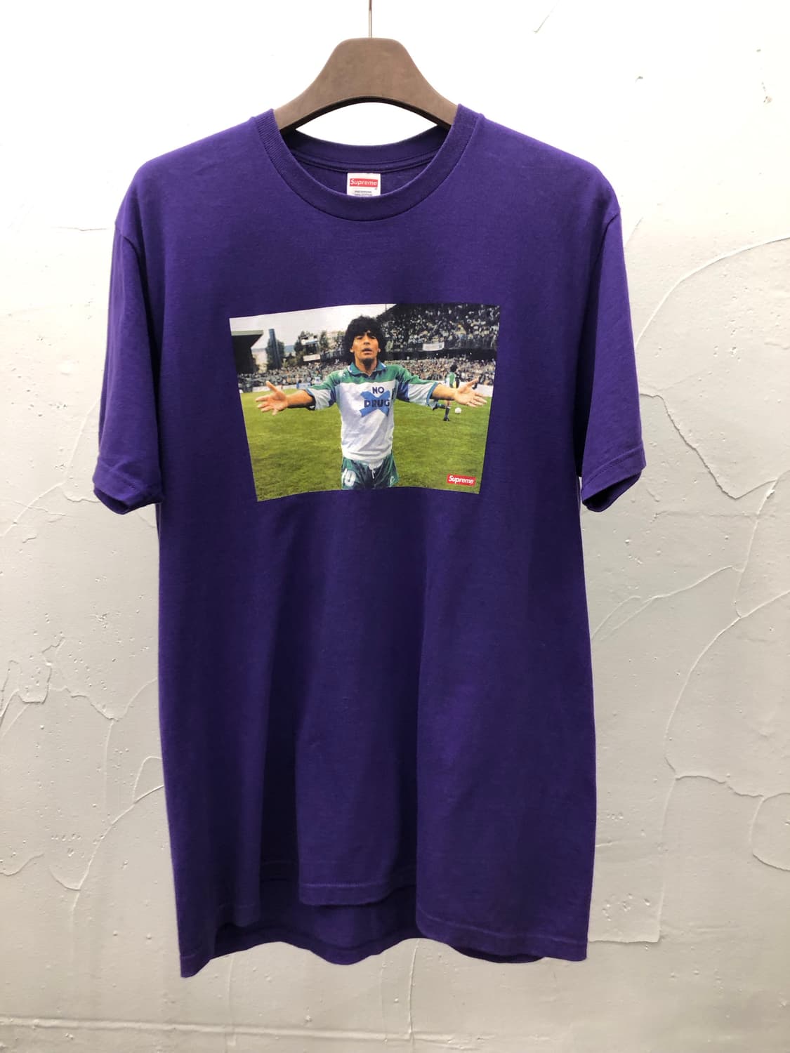 24ss 슈프림 마라도나 티셔츠 퍼플 상품이미지1
