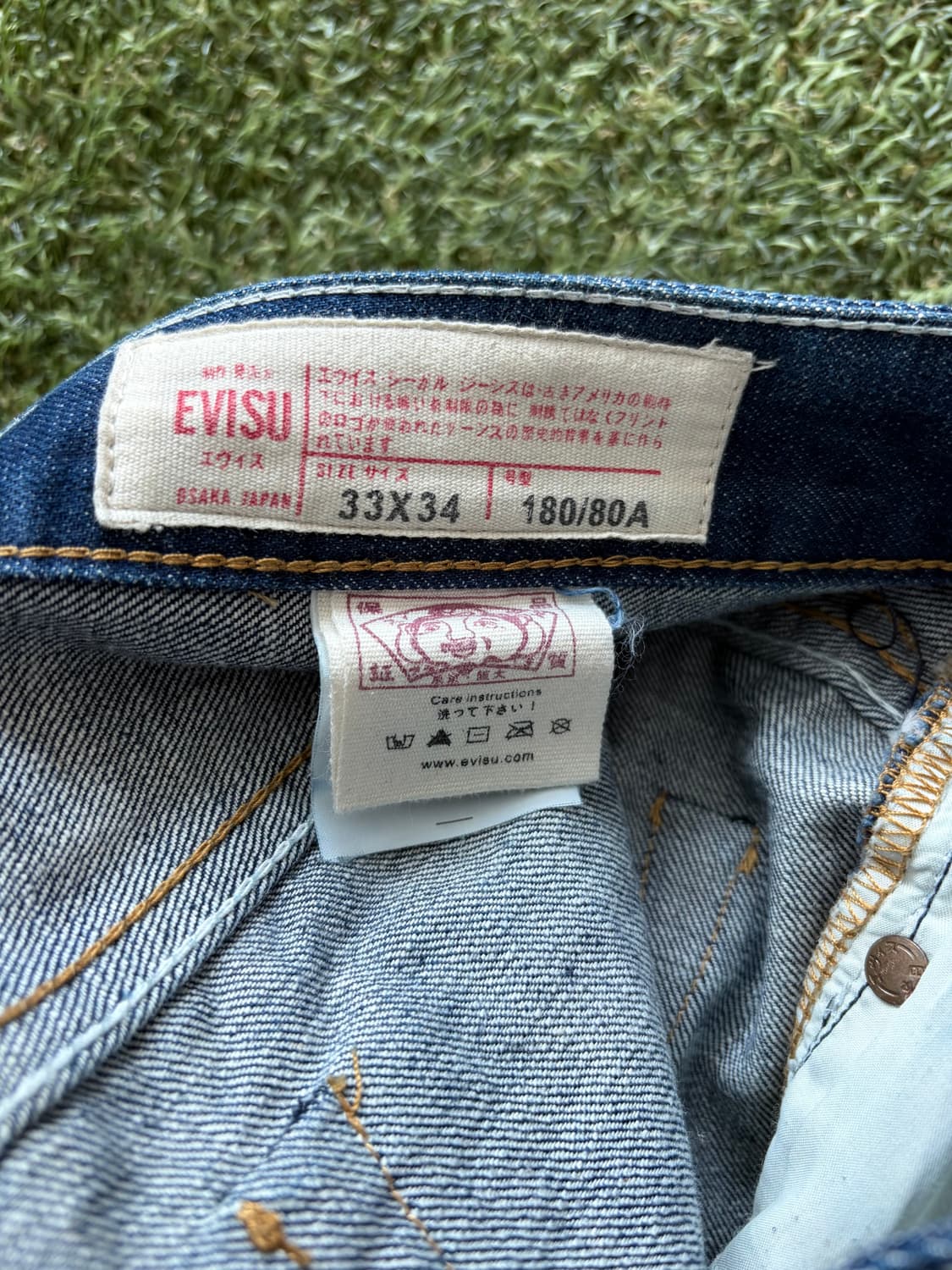 일본 일판 에비수 데님진 청바지 상품이미지5