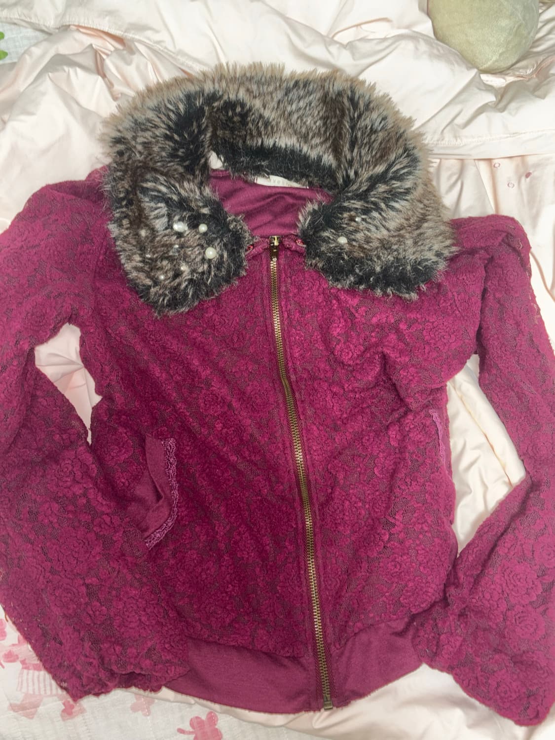 엑시즈팜 갸루 장미 집업 오네갸루 히메갸루 y2k 상품이미지1