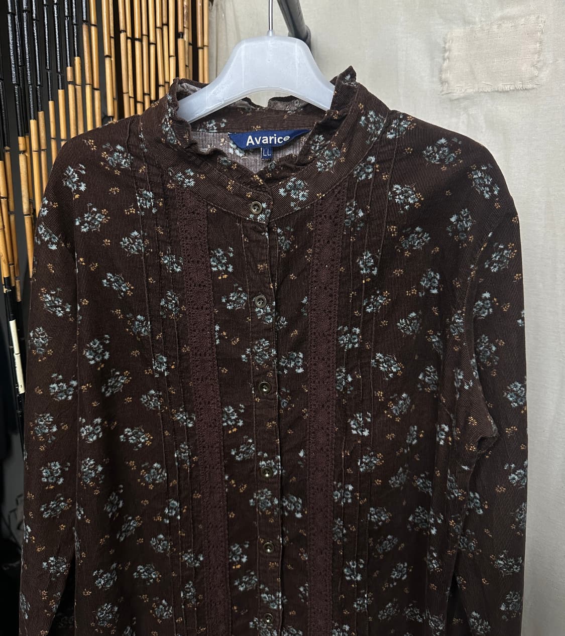 avarice corduroy flower top 상품이미지2